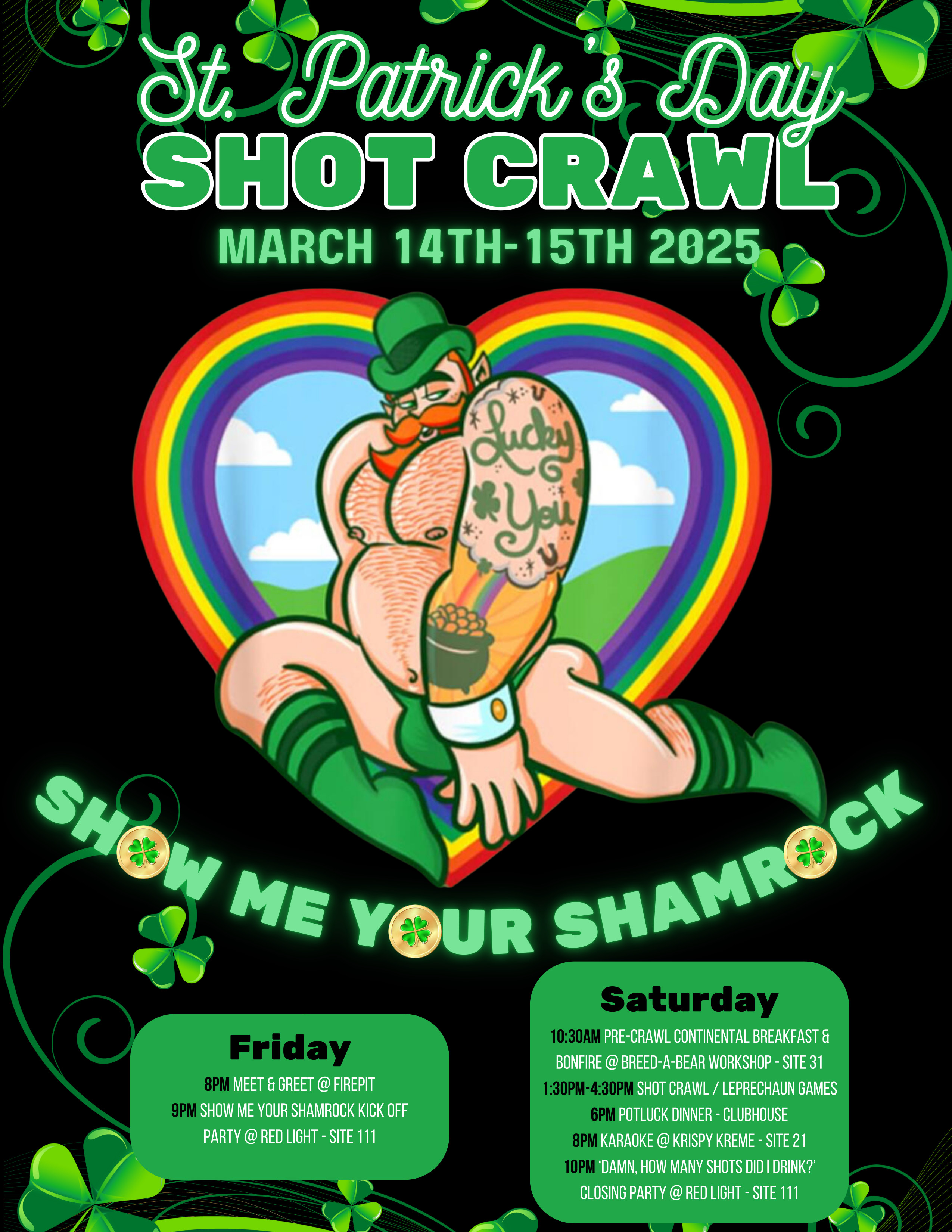 St. Patrick's Shot Crawl Flier